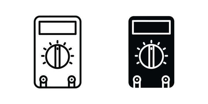 Comparison of analog and digital multimeter designs shown side by side