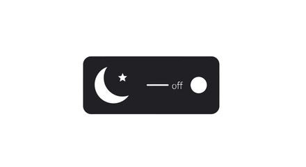 Fototapeta premium Black light switch with moon and star.