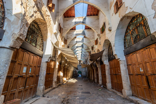 Khan Al Khayatine street in the center of Tripoli, Lebanon