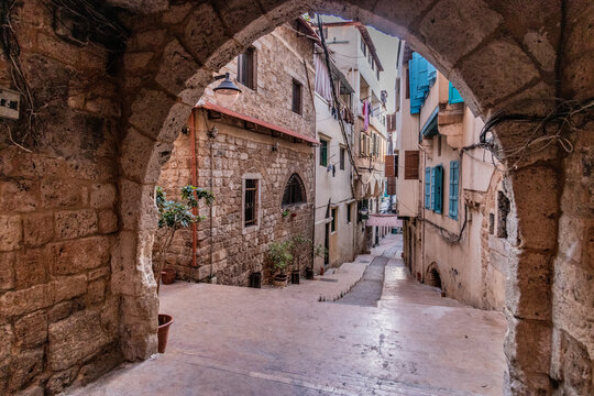 Steps in the old town of Tripoli, Lebanon