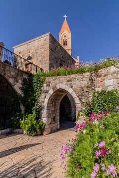 Small garden in Bcharre (Bsharri) town, Lebanon