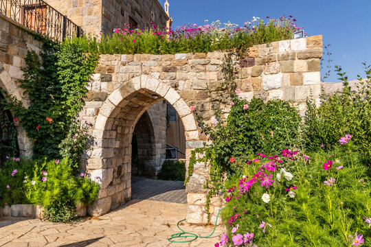 Small garden in Bcharre (Bsharri) town, Lebanon