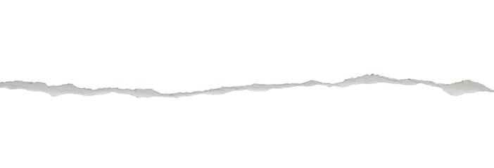 Naklejka na ściany i meble Ripped torn paper edges isolated on black background