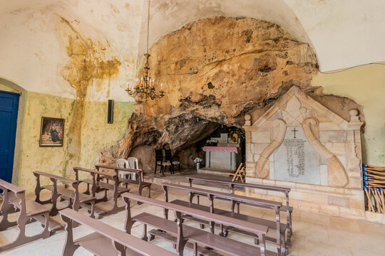 QADISHA, LEBANON - JULY 28, 2022: Chapel of Mar Marina in Qadisha valley, Lebanon