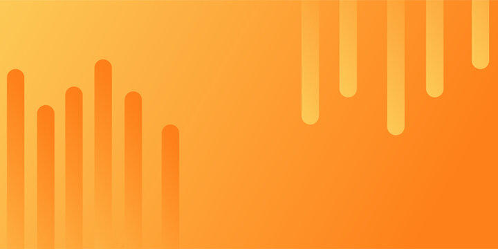 Abstract Orange Gradient Background With Rounded Vertical Bars For Modern Design