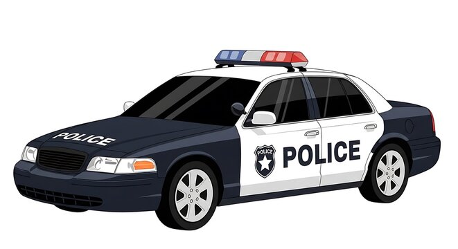 Police Car Emergency Response Vehicle.