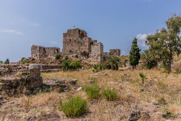 Fototapeta premium Crusader castle in Byblos archaeological site, Lebanon