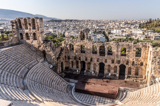 Odeon of Herodes Atticus theatre in Athens, Greece