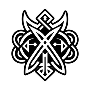 A filled style icon of ansuz symbol
