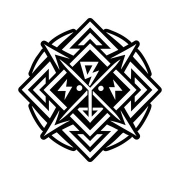Gebo sign icon in filled style