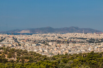 Fototapeta premium Aerial view of Athens, Greece