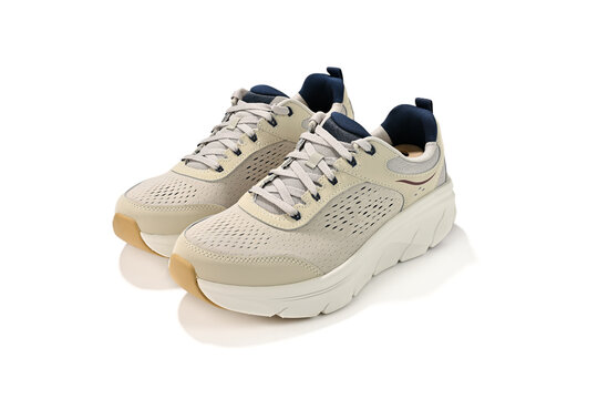 pair of sport shoes