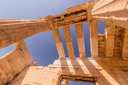 Propylaia at the Acropolis of Athens, Greece