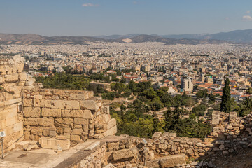 Fototapeta premium Aerial view of Athens from the Acropolis, Greece