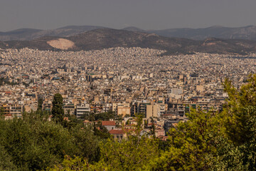 Fototapeta premium Aerial view of Athens, Greece