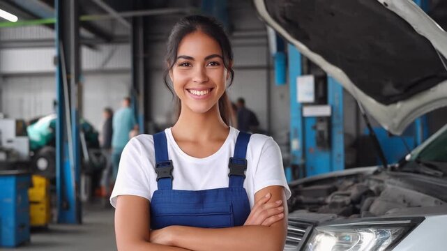 KFZ Mechanikerin in Autowerkstatt 