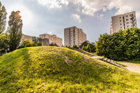 Anielewicz Mount (Mila 18 Memorial) in Warsaw, Poland
