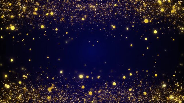 Festlicher Hintergrund mit goldenem Glitzer f&uuml;r Party und Silvester