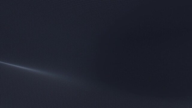 Seamless loop abstract dark blue grid wave background with subtle digital texture and smooth flowing motion, ideal for technology visuals, futuristic designs, websites, presentations and modern UI