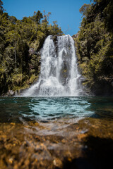 Fototapeta premium Cachoeira dos Garcias, Parque Estadual Serra do Papagaio, Aiuruoca, Minas Gerais