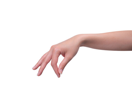 An empty hand to help, receive, lift, or assist another person a standalone image isolated on a transparent background.