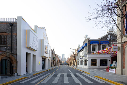Shanghai, China, Asia - March 25, 2026: Streets lined with Shikumen (stone gate) buildings.