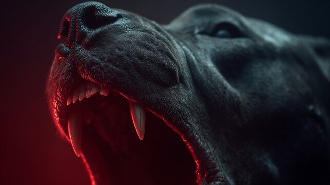 Understanding animal bites and infection risks for prevention experts. High contrast. Visualizing animal bites and their infection risks for health experts. Futuristic design. Acid colors.