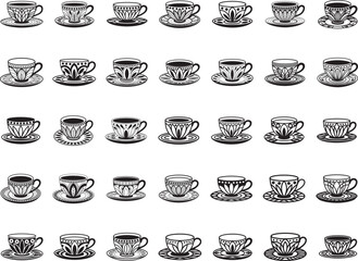 Fototapeta premium Coffee Cup Svg, Coffee Cup Bundle