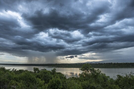 Thunderstorm over the Kazinga Channel, Queen Elizabeth National Park, Uganda