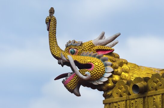 Dragon figure, Boudhanath Stupa, Largest Asian Stupa, Unesco World Heritage Site, Kathmandu, Nepal