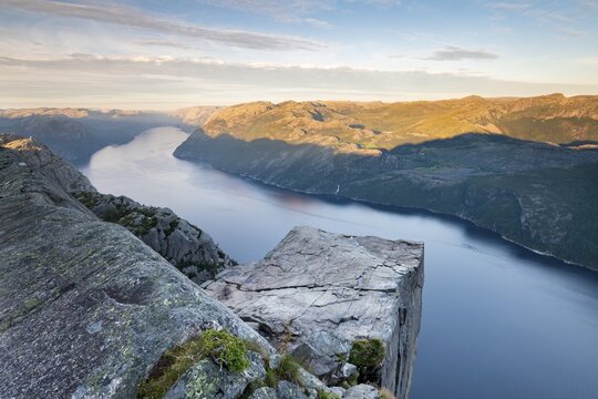 Rock Pulpit Preikestolen on the Lysefjord, Rogaland, Norway