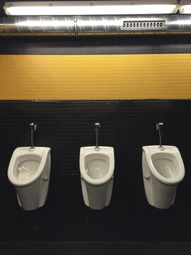 Urinals in men's room