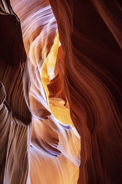 Sandstone Formations in Sandstone Canyon, Slot Canyon, Sandstone Rock, Upper Antelope Canyon, Page, Navajo Nation Reservation, Arizona, USA
