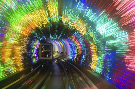 Bund Sightseeing Tunnel at Waterfront The Bund, Pudong, Shanghai, China