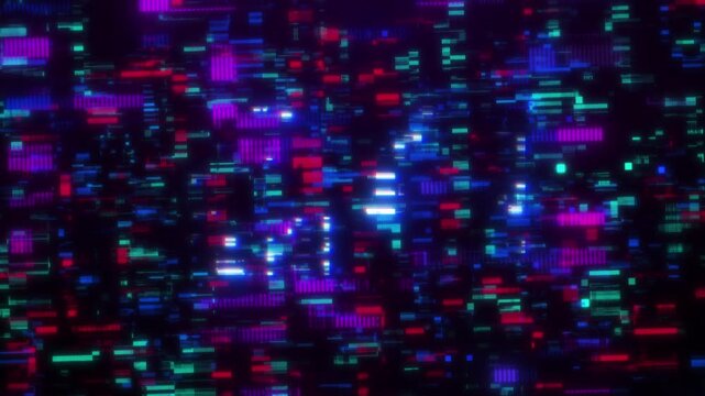Metaverse word with digital glitch