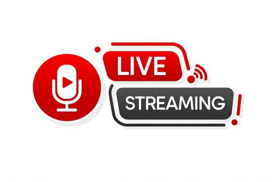 Colorful graphic representing live audio streaming session
