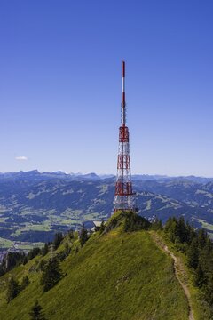 Bayerischer Rundfunk broadcasting station, Gr&uuml;nten, 1738m, Illertal, Allg&auml;u Alps, Allg&auml;u, Bavaria, Germany