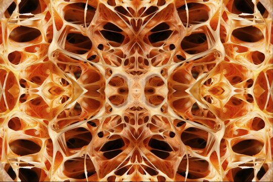 PHOTOMONTAGE, Graphic structure, detail, chambers, indeterminate sponge (Porifera) Interior, Indian Ocean, Gangga Island, Bangka Islands, North Sulewesi, Indonesia