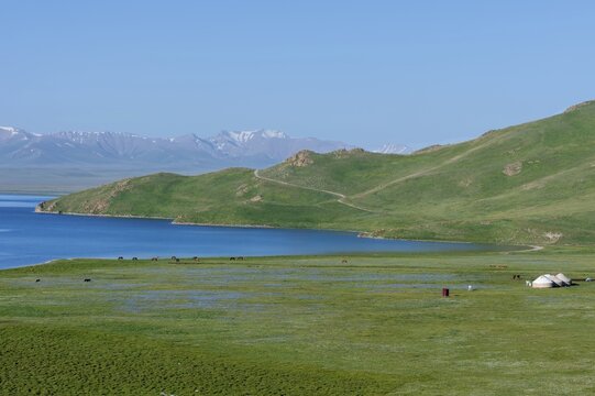 Song Kol Lake, Naryn province, Kyrgyzstan