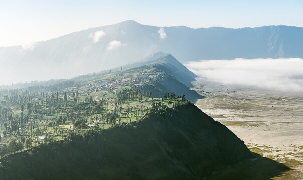 Cemoro Lawang, village on caldera edge, Bromo Tengger Semeru National Park, Java, Indonesia