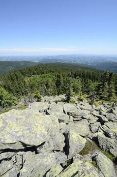 Steinerne Stiege rocks, Wechsel mountain, Bucklige Welt landscape, Lower Austria, Austria, Europe