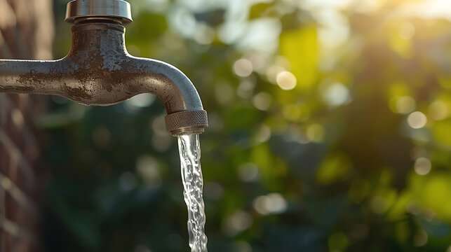 This image depicts a water tap in Delhi, symbolizing the city's ongoing efforts to manage and improve its drinking water infrastructure