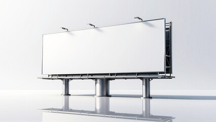 Obraz premium Modern large blank outdoor advertising billboard display for promotional messaging and branding mockups