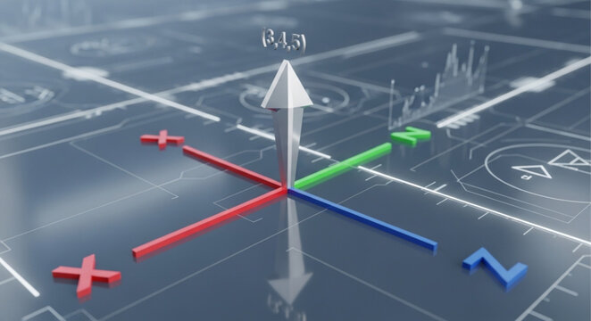 3D Coordinate System Axes.