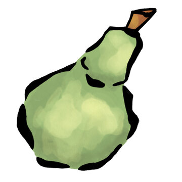Pear Fruit Isolated &ndash; Fresh Organic Food Illustration