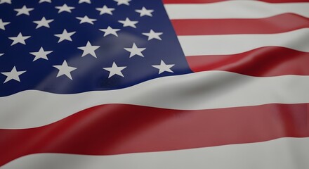 Obraz premium American Flag Waving