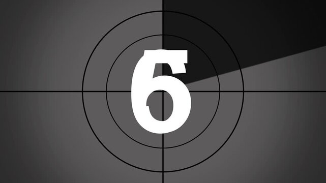 10 seconds old film countdown with flicker, grain, and scratches effect. Vintage cinematic reel style, vertical 4K video perfect for retro intros, reels, and classic movie transitions.