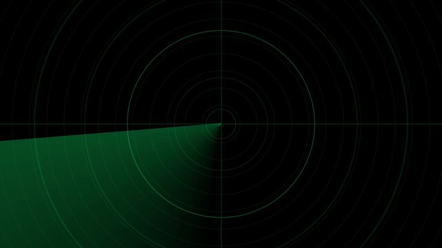 abstract blue background rader with rays technology in world Signal transmitted sonar radar animated with transparent background. Radar point to detect enemy position.