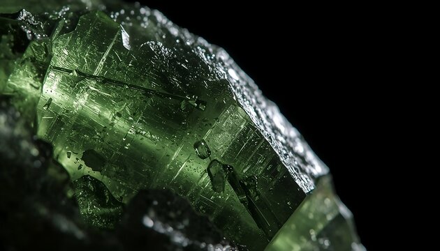  Moldavite Texture Macro &ndash; Meteorite Impact Glass