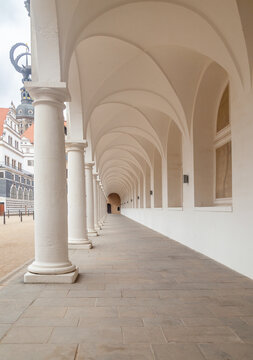 Arcade Perspective at Stallhof in Dresden Castle